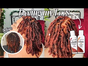 Everything to Know about Coloring Starter Locs | First Time Bleaching & Dyeing My Locs w/ Adore Dye