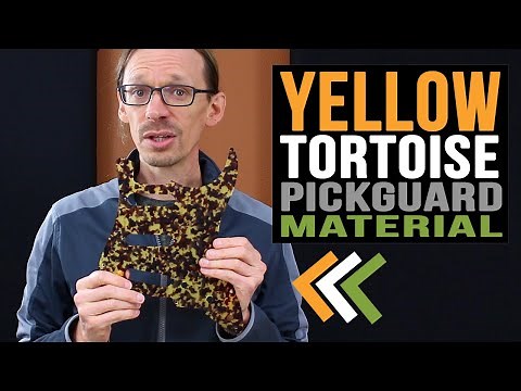 Warmoth Yellow Tortoise Pickguard Material
