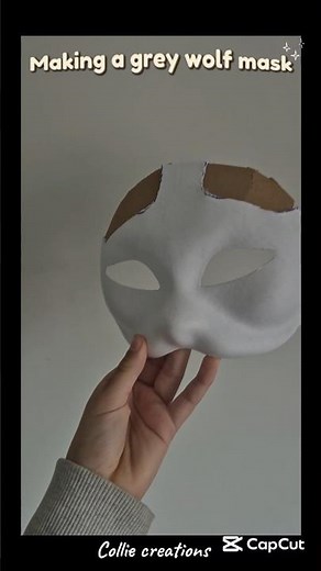 making a #wolf mask #therianmask #therian #craft #viral #trendingshorts #furry #otherpaw #wolfmask