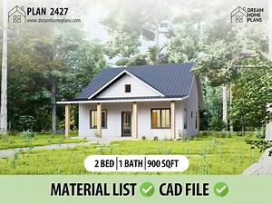 Modern Cottage House Plans 30x30: Architectural Blueprints (PDF Downloadable Plans) - Etsy Canada
