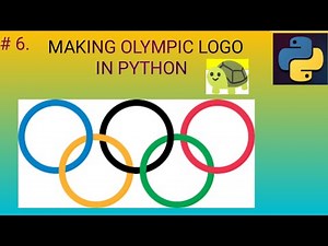 how to make Olympic logo in python