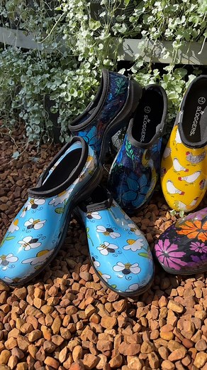 Dancing into the weekend with the perfect garden shoes 💃 Level up your garden shoe game with the Sloggers Splash Shoes! Perfect for wet weather. Shop now in-store and online. https://www.flowerpower.com.au/search?q=sloggers splash shoe | Flower Power