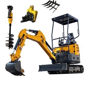 [Hot Item] Earth Moving Machinery 0.8ton to 3.5 Ton Backhoe Loader Mini Excavator Digger with Steel Track