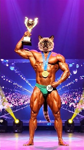 “Funny Cats Bodybuilding Contest 🐱💪 | Muscular Cats Flexing”