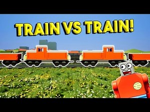 LEGO TRAIN VS TRAIN CRASH! - Brick Rigs Gameplay Challenge & Creations