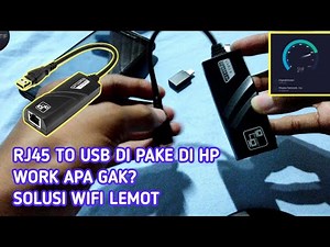 USB 3.0 TO LAN RJ45 ETHERNET UNTUK ANDROID WORK APA NGGAK? #review