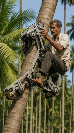 This Tree Climbing machine from Indian Farmer is Amazing! 🤯 #shorts