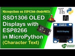 OLED display text printing - SSD1306 | Micropython for Beginners: ESP8266 Basics