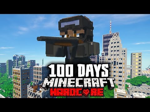 I Survived 100 Days as SWAT in a Zombie Apocalypse in Hardcore Minecraft