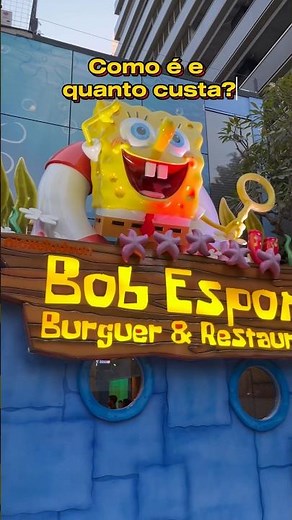Sponge Bob Burger - new OFFICIAL restaurant in São Paulo