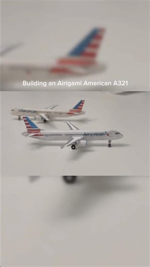 American A321 PAPERCRAFT #airigami