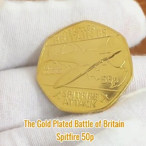 85 years on, remember the bravery of “The Few” with the Official RAF Gold-Plated 50p coin – JUST £4.99 when you trial the collection. | The Westminster Collection | Facebook