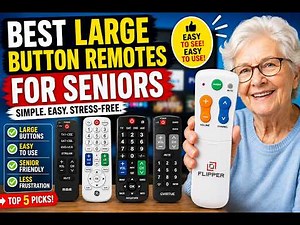 Best Large Button Remotes for Seniors — Stop TV Remote Confusion Fast