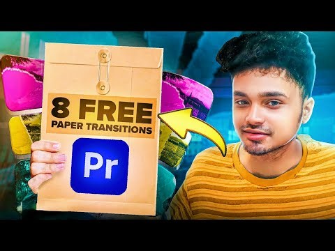 8 FREE Paper Transitions That Will CHANGE Your Videos | Adobe Premiere Pro