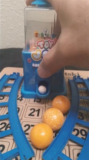 Blue TOY JOY BUBBLE GUM DISPENSER WITH LARGE yellow candies #shorts