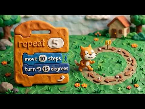 REPEAT BLOCK IN SCRATCH 3.0 #how #education #scratch