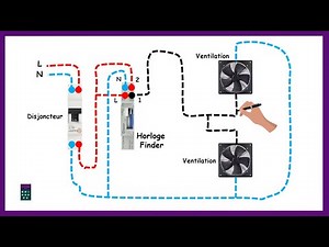 Branchement Horloge Programmable Finder 12.11.8.230 Ideal Pour Automatiser VMC I Eclairage