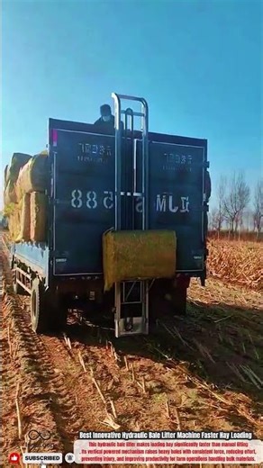 Best Innovative Hydraulic Bale Lifter Machine Faster Hay Loading