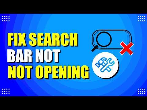 How To Fix Windows Search Bar Not Opening (Quick & Easy)