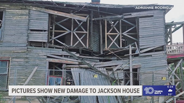 Historic Jackson House further crumbles over weekend