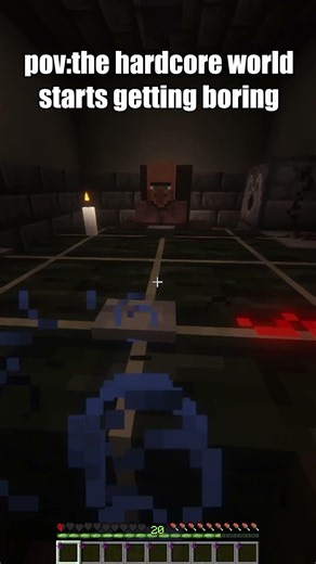 POV: Hardcore Minecraft but a villager decides my fate