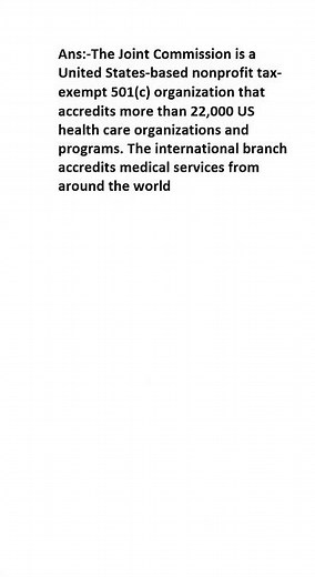 What is Joint Commission?