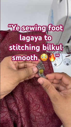 Roller Presser Foot Tutorial ✂️🔥 | Sewing Machine Trick Every Tailor Should Know