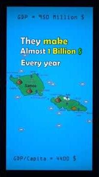 Why Samoa The Pacific Islands of 217K People #Shorts #didyouknow #facts #map