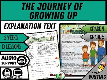 The Journey of Growing Up | Explanation Writing Pack | Grade 4/5
