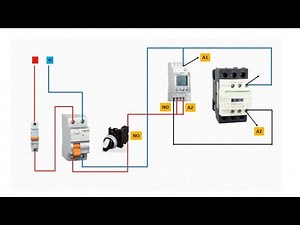 Digital timer magnetic contactor connection | timer switch