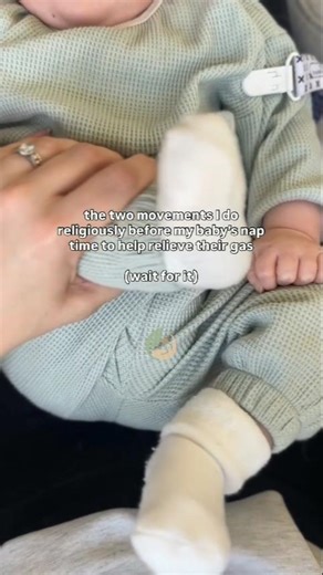 2 Easy Gas Relief Moves for Babies Before Nap 💨👶 #Shorts #gasrelief #baby