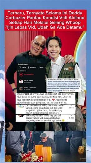 DEDDY CORBUZIER PANTAU KESEHATAN VIDI ALDIANO MELALUI GELANG #vidialdiano #gosipartis #beritaterkini