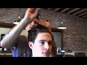 Daniel Alfonso at Baxter Finley - Scissor cut & Taper with Andrew Phillips - Mens Hairstyles
