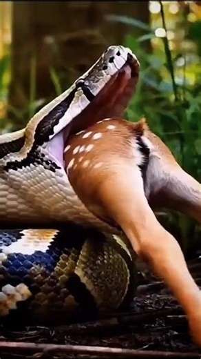 #denzelwshington #denzelwshington Unbelievable! Python Attacks and Eats a Deer 🐍🦌
