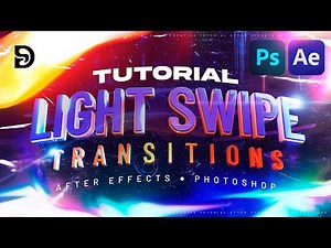 Crear Transiciones After Effects Light Leaks - Light Swipe Transitions After Effects + Photoshop ⚡️💥