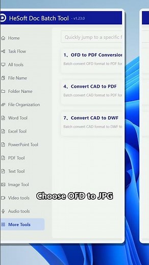 Batch convert OFD pages to JPG images on Windows
