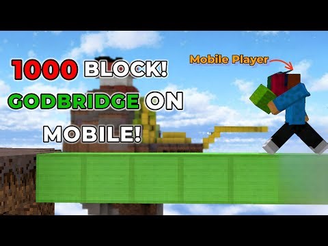 The CRAZIEST GodBridge Ever On Mobile🤯|Minecraft|