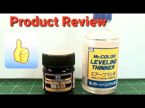 Mr Hobby Mr Finishing Surfacer and Mr Color Leveling Thinner Review How to (Video #74)