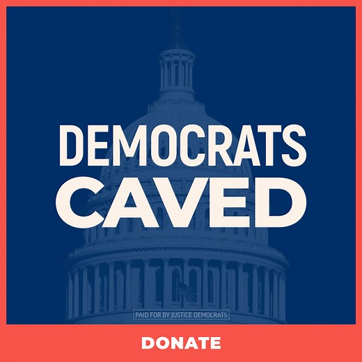 Democratic “leadership” just failed us. Chuck Schumer let eight Senate Democrats surrender after holding the line for 40 days — and for what? Nothing in return. They gave up the fight to protect affordable healthcare and food assistance, leaving millions of working people vulnerable. Justice Democrats refuses to accept this kind of betrayal. We’re building a new generation of leaders — progressive, working-class Democrats who will actually fight for us, not bow to corporate donors or GOP pressur