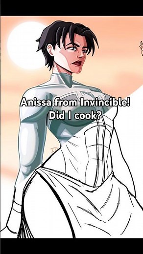 Drawing Anissa from Invincible… Did I cook? #art #drawing #artprocess #fanart #invincible