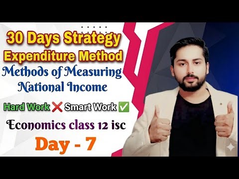 Methods of Measuring National Income | ISC Economics Class 12| Expenditure Method| National Income|