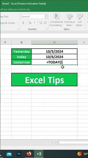 How to Use the TODAY Formula in Excel | Display Today’s Date Automatically
