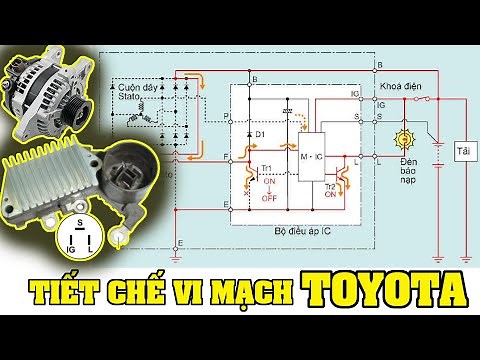 Phân tích sơ đồ hoạt động của tiết chế vi mạch hệ thống nạp điện xe Toyota - Điện ô tô - Nhu Ô tô