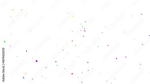 Vibrant colorful confetti falling with sparkling effects in celebration scene, Multicolor Confetti Explosion, Colorful Isolated Confetti party popper Explosion confetti Realistic Blast on white screen