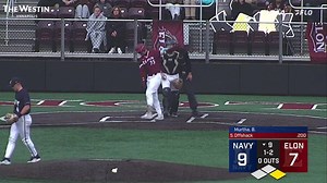 Navy Baseball clinches its first series of the 2024 season with a 9-7 win over Elon: | Navy Athletics