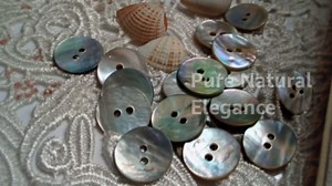 30Pcs Gray Pearl Shell Buttons for Sewing,Mother of Pearl Set, Shell Buttons for Clothes Blazer Suits Shirts Crafts DIY, Sewing Buttons, 15mm/18mm/20mm 3 Sizes 2 Holes