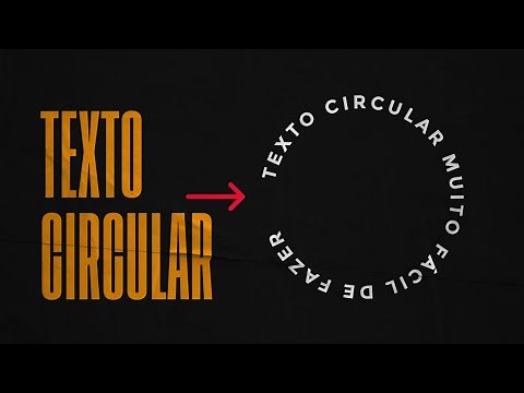 Como criar um texto circular no Photoshop (muito fácil!)