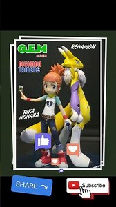 G.E.M. Digimon Tamers Makino Ruki/ Nonaka Rika & Renamon Figure Unboxing & Review by MegaHouse