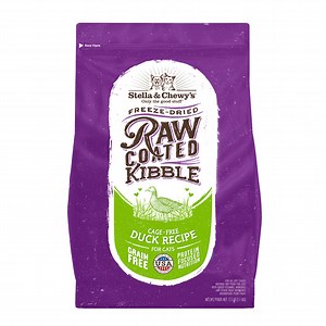 Raw Coated Kibble Cage-Free Duck Recipe for Cats