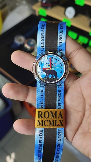 Olympic roma pop swatch rare vintage. #swatch #fyp